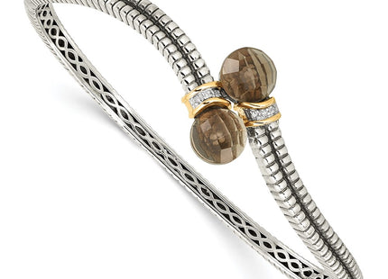 14k/Silver Two-Tone Bracelets Style QTC90 - Classique Jewelry Inc.
