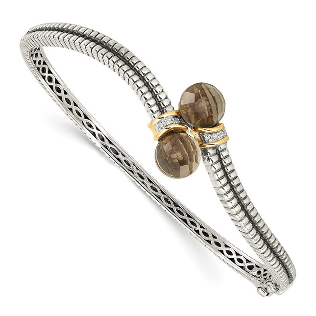 14k/Silver Two-Tone Bracelets Style QTC90 - Classique Jewelry Inc.