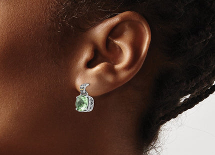 14k/Silver Two-Tone Earrings Style QTC907 - Classique Jewelry Inc.