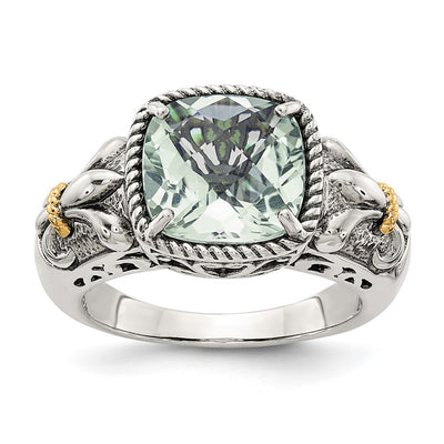 Sterling silver quartz ring