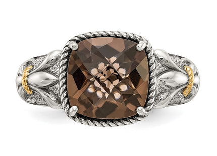 14k/Silver Two-Tone Rings Style QTC920 - Classique Jewelry Inc.