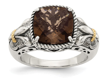 14k/Silver Two-Tone Rings Style QTC920 - Classique Jewelry Inc.