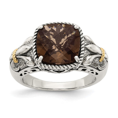 Sterling silver quartz ring
