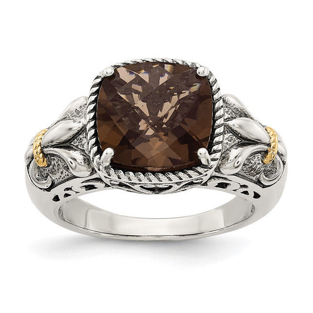 Sterling silver quartz ring