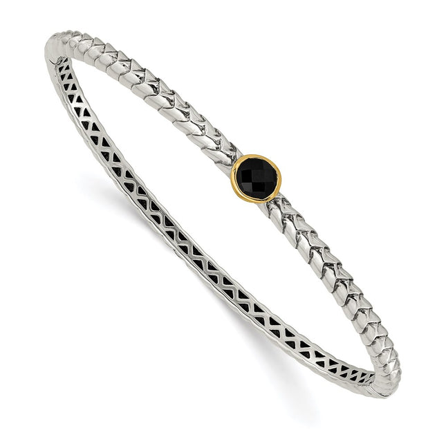14k/Silver Two-Tone Bracelets Style QTC948 - Classique Jewelry Inc.