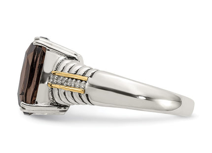 14k/Silver Two-Tone Rings Style QTC95 - Classique Jewelry Inc.