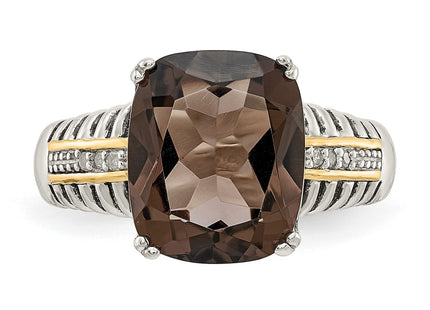 14k/Silver Two-Tone Rings Style QTC95 - Classique Jewelry Inc.