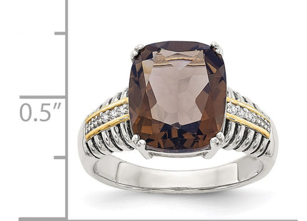 14k/Silver Two-Tone Rings Style QTC95 - Classique Jewelry Inc.