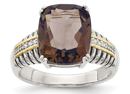 14k/Silver Two-Tone Rings Style QTC95 - Classique Jewelry Inc.