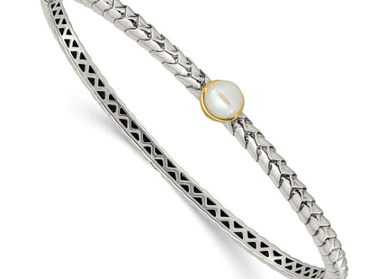 14k/Silver Two-Tone Bracelets Style QTC950 - Classique Jewelry Inc.