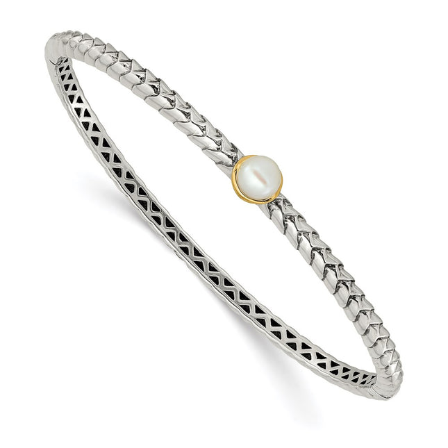 14k/Silver Two-Tone Bracelets Style QTC950 - Classique Jewelry Inc.