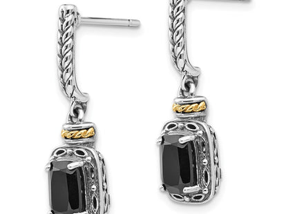 14k/Silver Two-Tone Earrings Style QTC988 - Classique Jewelry Inc.