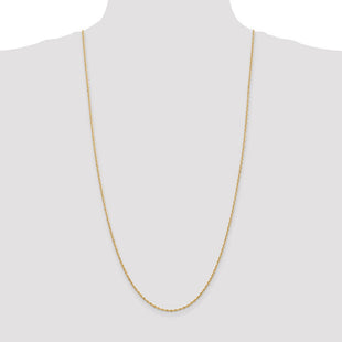 14K Diamond-cut Quadruple Rope Lobster Clasp Chain (Style QTR014-30)