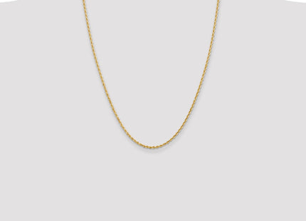 14K Diamond-cut Quadruple Rope Lobster Clasp Chain (Style QTR018-24)
