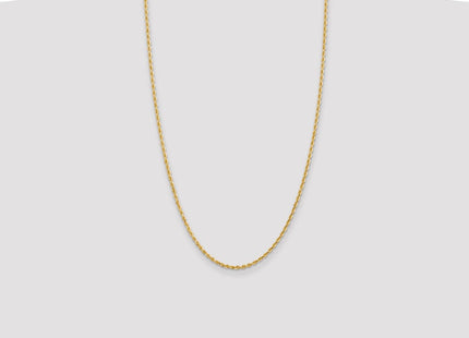 14K Diamond-cut Quadruple Rope Lobster Clasp Chain (Style QTR018-26)