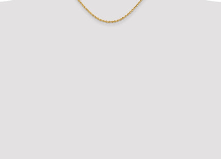 14K Diamond-cut Quadruple Rope Lobster Clasp Chain (Style QTR021-16)
