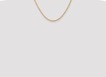14K Diamond-cut Quadruple Rope Lobster Clasp Chain (Style QTR021-18)