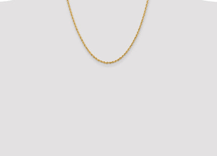 14K Diamond-cut Quadruple Rope Lobster Clasp Chain (Style QTR021-20)