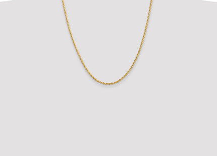 14K Diamond-cut Quadruple Rope Lobster Clasp Chain (Style QTR021-22)