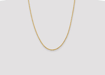 14K Diamond-cut Quadruple Rope Lobster Clasp Chain (Style QTR021-24)