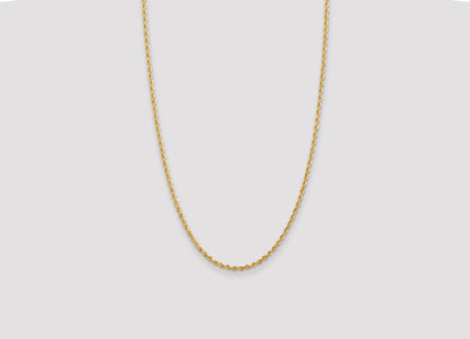 14K Diamond-cut Quadruple Rope Lobster Clasp Chain (Style QTR021-26)