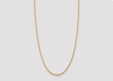 14K Diamond-cut Quadruple Rope Lobster Clasp Chain (Style QTR021-28)
