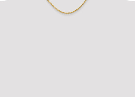 14K Diamond-cut Quadruple Rope Lobster Clasp Chain (Style QTR023-16)