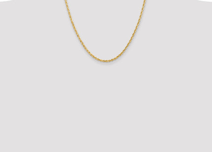 14K Diamond-cut Quadruple Rope Lobster Clasp Chain (Style QTR023-20)