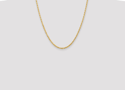 14K Diamond-cut Quadruple Rope Lobster Clasp Chain (Style QTR023-22)