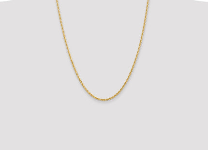 14K Diamond-cut Quadruple Rope Lobster Clasp Chain (Style QTR023-24)