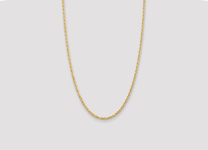 14K Diamond-cut Quadruple Rope Lobster Clasp Chain (Style QTR023-26)
