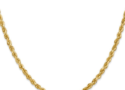 14K gold rope link chain, alternate view