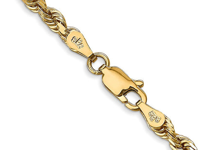 14K gold rope link chain, another view