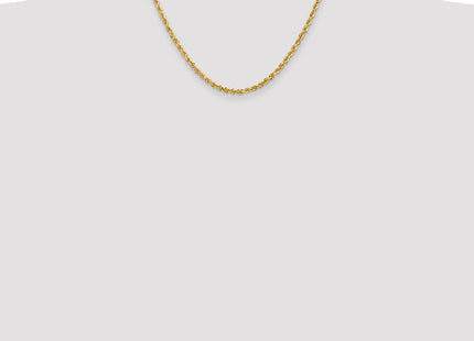 14K Diamond-cut Quadruple Rope Lobster Clasp Chain (Style QTR025-18)