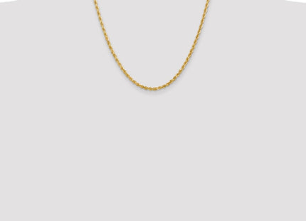 14K Diamond-cut Quadruple Rope Lobster Clasp Chain (Style QTR025-20)