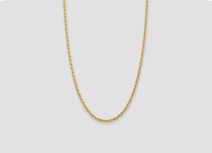 14K gold rope link chain, further view