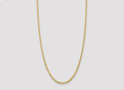 14K Diamond-cut Quadruple Rope Lobster Clasp Chain (Style QTR025-28)