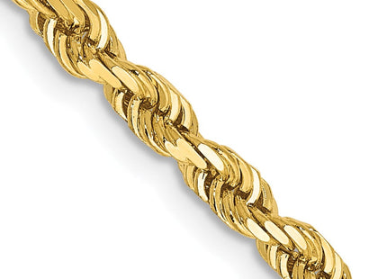 14K gold rope link chain