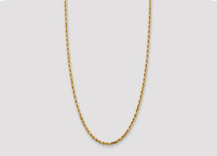 14K Diamond-cut Quadruple Rope Lobster Clasp Chain (Style QTR030-28)