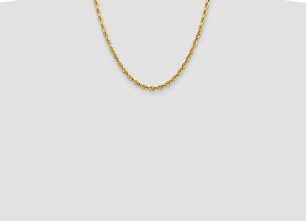 14K Diamond-cut Quadruple Rope Lobster Clasp Chain (Style QTR035-20)