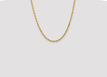 14K Diamond-cut Quadruple Rope Lobster Clasp Chain (Style QTR035-22)