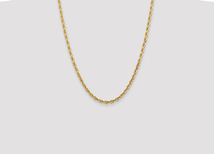14K Diamond-cut Quadruple Rope Lobster Clasp Chain (Style QTR035-24)