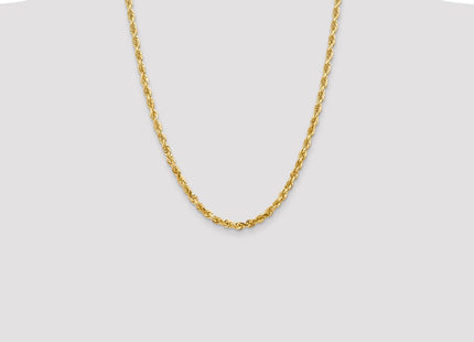 14K Diamond-cut Quadruple Rope Lobster Clasp Chain (Style QTR040-24)
