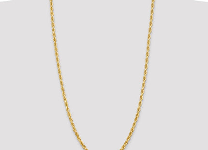 14K Diamond-cut Quadruple Rope Lobster Clasp Chain (Style QTR040-30)