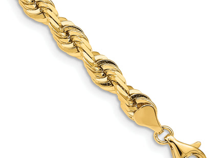 14K Diamond-cut Quadruple Rope Fancy Lobster Clasp Chain