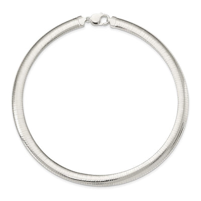 Sterling Silver Cubetto Necklace, 16 x 10mm
