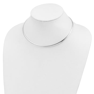 Sterling Silver Cubetto Necklace, 16 x 4mm
