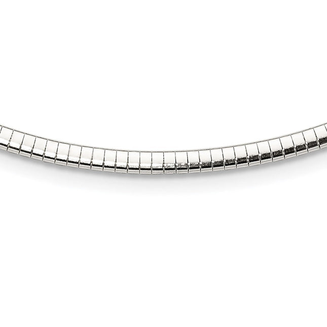 Sterling Silver Cubetto Necklace, 16 x 4mm