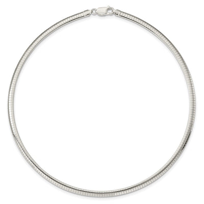 Sterling Silver Cubetto Necklace, 16 x 4mm (4-16)