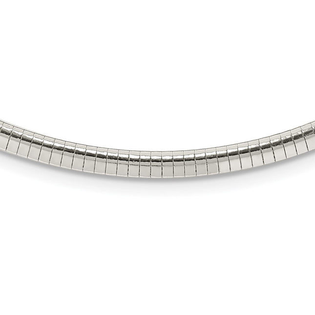 Sterling Silver Cubetto Necklace, 16 x 4mm (4-16)